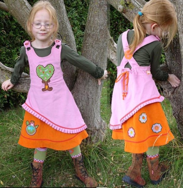 GESKE, Kinder-Trägerkleid, Schnittmuster