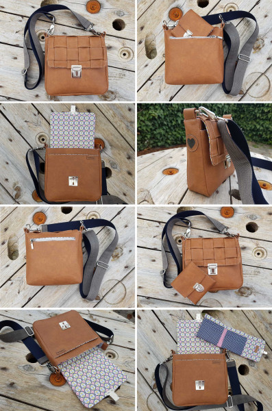 PDF-Schnittmuster Tasche Käthe - Kompakte Umhängetasche