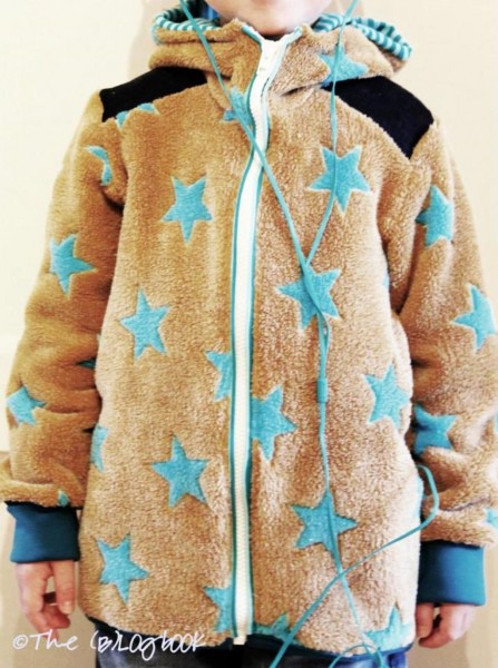 Plüschjacke für Kinder Schnittmuster und Nähanleitung