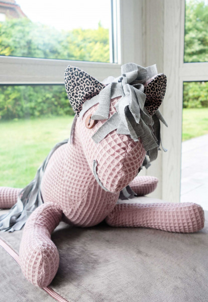 Knuffelpferdchen aus Waffelpique und Mähne aus Jerseyresten