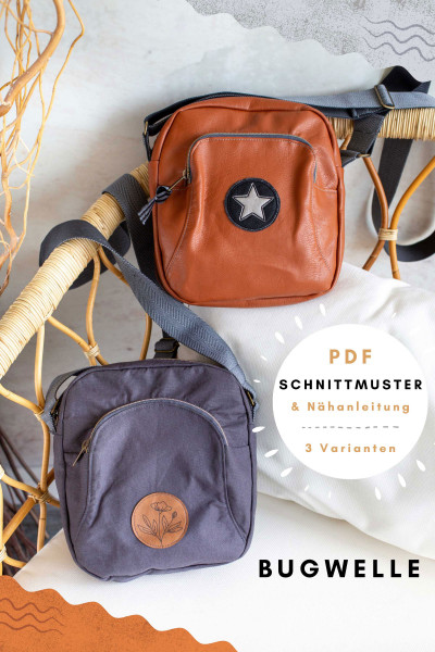 BugWelle, Umhängetasche mit geräumiger Vordertasche
