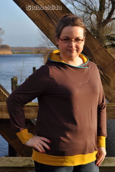 Big Lady Serena, Damenhoodie, Schnittmuster