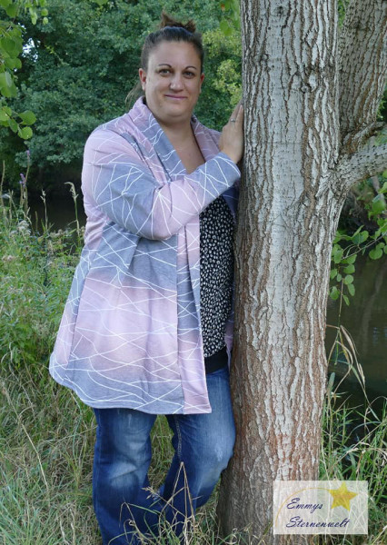 Ana XL, Damen-Strickjacke, Schnittmuster