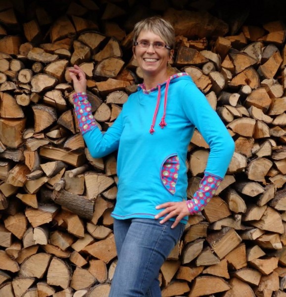 miaLuna Damen Kapuzenpulli