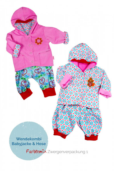 Baby Wendejacke mit Pumphose Schnittmuster Zwergenverpackung