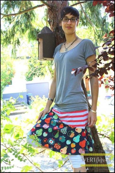 Lady Kenya, Damen-Jerseyrock, Schnittmuster