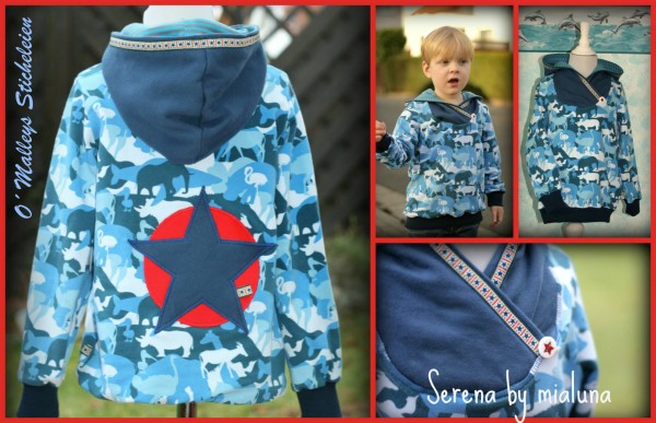 Serena, Kinder-Hoodie, Schnittmuster
