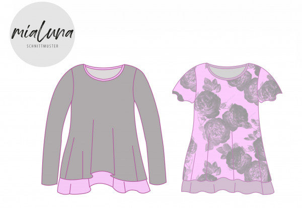 Lady Fleur, Damenshirt, miaLuna Schnittmuster
