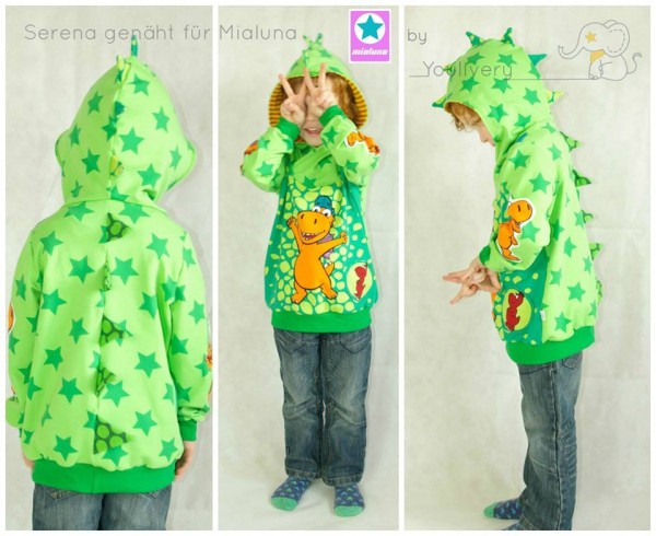 Serena, Kinder-Hoodie, Schnittmuster
