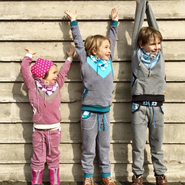 Schnittmuster für eine schmale Jogginghose für Kinder