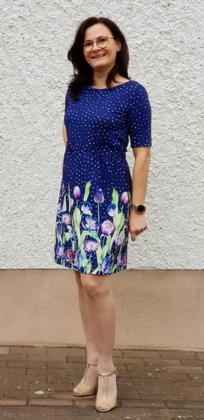 Schnittmuster LaBreton Dress Kurzarmkleid im maritimen Stil Gr. 32-46