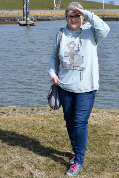 Plus Size Hoodie Big Lady Rose by miaLuna