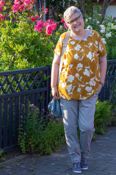 Kurzarm Shirt in großen Größen nähen