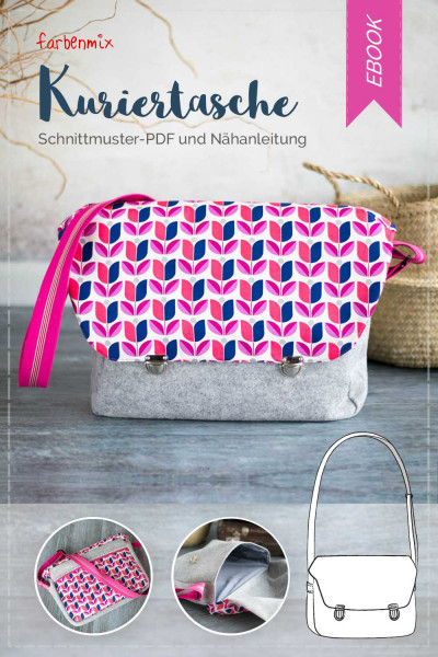 PDF Schnittmuster "Kuriertasche" mit Nähanleitung