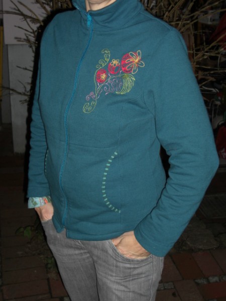 PELLWORM, Damen Fleecejacke, Schnittmuster