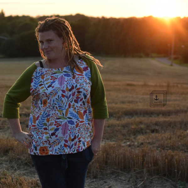 Lady Mary, Damen-Raglanshirt und Pulli, Schnittmuster