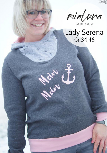 Lady Serena, Damen-Hoodie, Schnittmuster