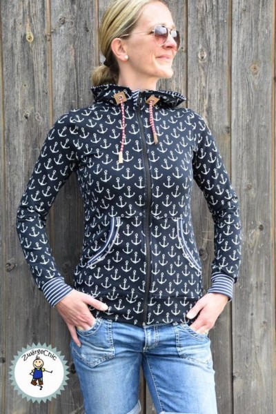 Lady Sky, Sweatjacke, Schnittmuster-AKTION