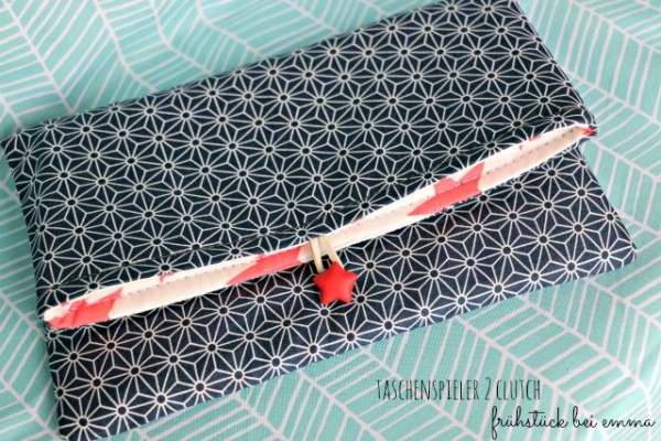 PDF-Schnittmuster einfache Clutch-Handtasche mit Knopfverschluss