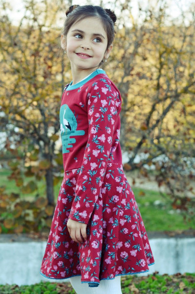 Schnittmuster Kinderkleid Sweatkleid Nurita