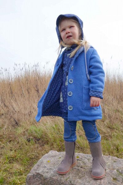 Kindermantel aus Strickstoff nähen