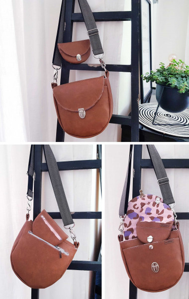 Schnittmuster Kleine Umhängetasche Hille & Geldbörse Gerti von Puschenhexe