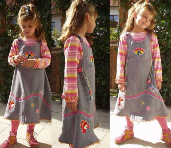 GESKE, Kinder-Trägerkleid, Schnittmuster