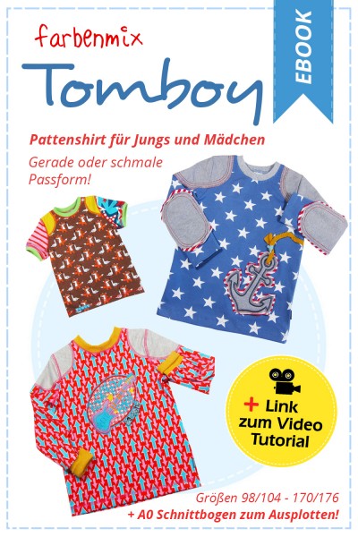 Kinder Langarmshirt Schnittmuster Download
