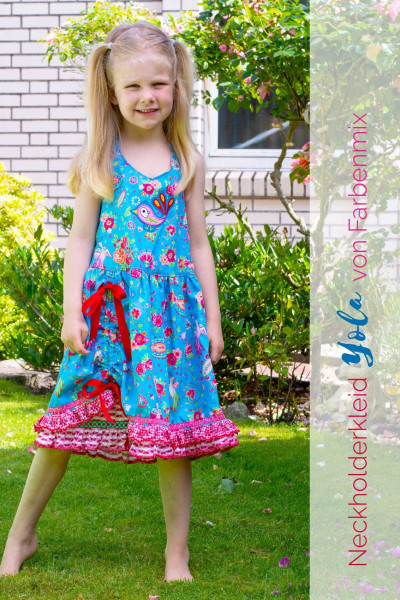 YOLA, Neckholderkleid, Schnittmuster