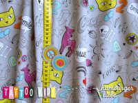 coole Tattoo-Kids, Popeline, 1m-Stück (Restmenge)