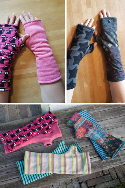 Stulpen aus Jersey und Strickstoffen nähen