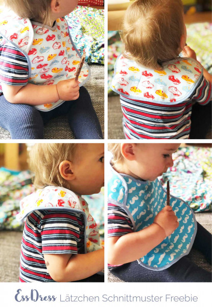 Schnittmuster Baby Lätzchen Amerikanischer Ausschnitt