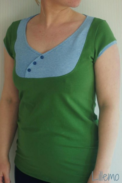 Lady Carolyn, Damenshirt mit Einsatz, Schnittmuster