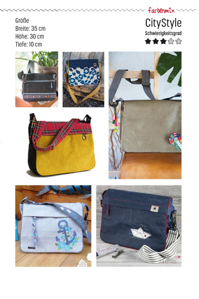 CityStyle Umhängetasche Schnittmuster vom Taschenspieler 5