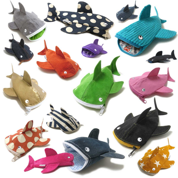 Stiftemäppchen WalHai von ambaZamba mit Schnittmuster und Nähanleitung zum Downloaden