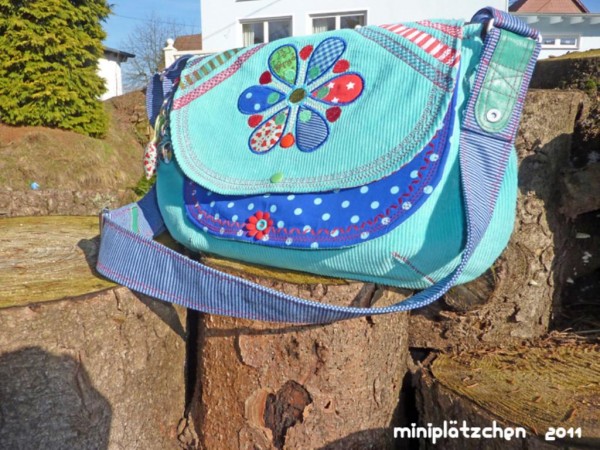 Fröhlich bunte Umhängetasche nähen