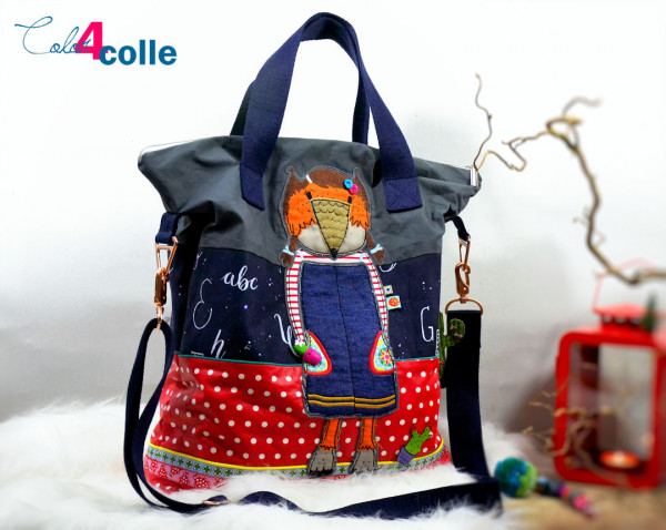 MixMich Taschenschnitt Blau-Rot Color4Colle