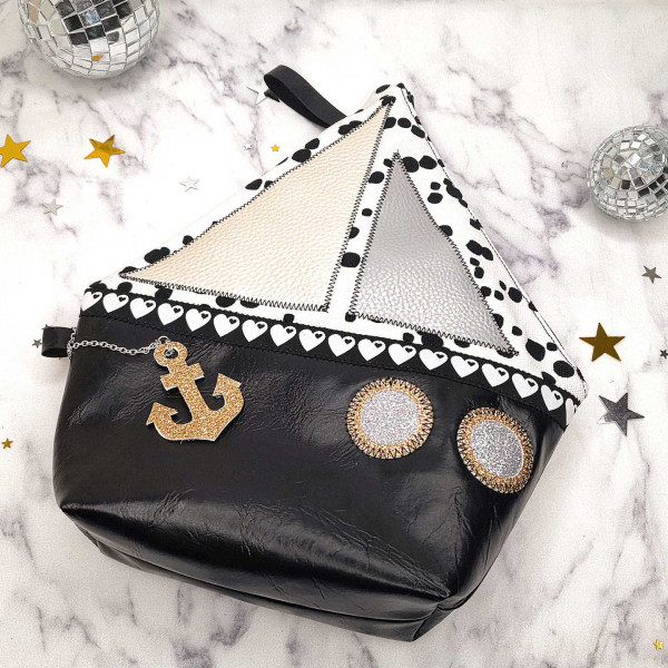 Waschbeutel KulturBoot aus Kunstleder nähen