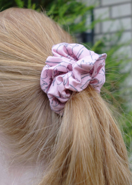 Scrunchies, Haargummi Nähanleitung zum Downloaden