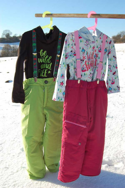 Warme Schneehose für Kids selber nähen, Schnittmuster Yuki von farbenmix