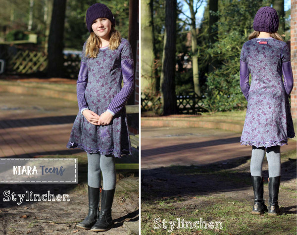 KIARA, Jerseykleid Teens, Schnittmuster