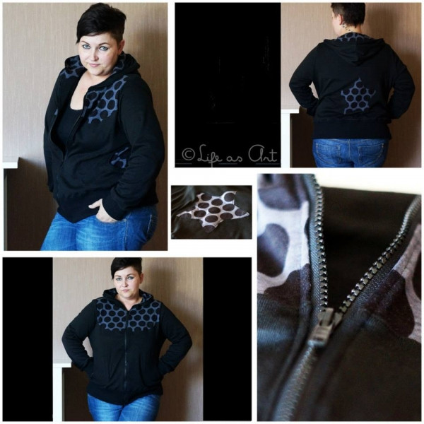 Big Lady Bella, Plus-Size-Sweatjacke, Schnittmuster