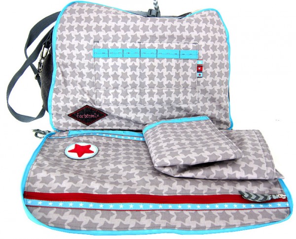 Wickeltasche AllesKönner von farbenmix mit abknöpfbarer Wickelunterlage