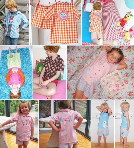 GuteNacht, Kinderpyjama, Schnittmuster