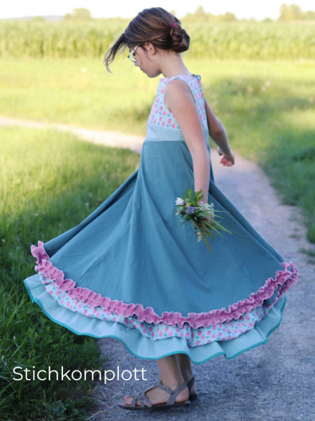 UNIQUE, Festtagskleid, Schnittmuster