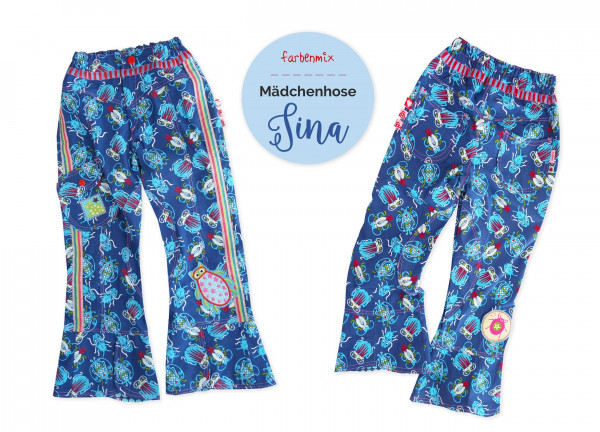 SINA, Mädchen Stiefelhose, Schnittmuster
