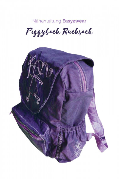 Rucksack für Kinder und Erwachsene nähen - Schnittmuster "Piggyback" mit Nähanleitung
