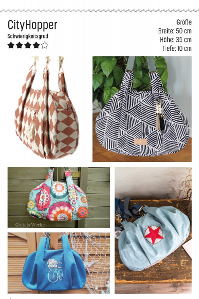 CityHopper Schultertasche Schnittmuster vom Taschenspieler 5