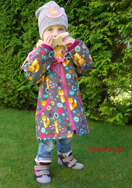 Kindermantel aus Softshell nähen - Schnittmuster SHIVA von Mialuna