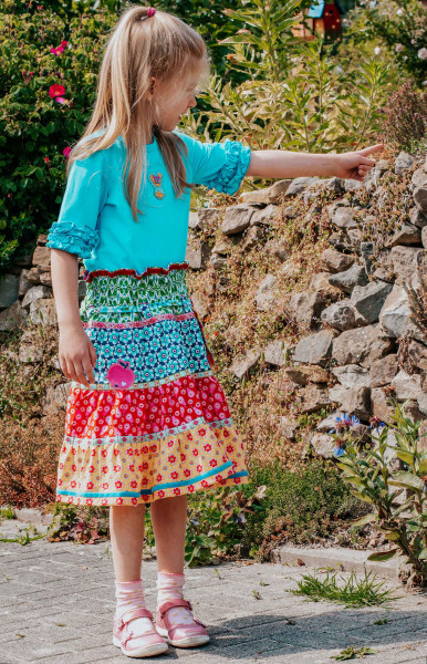 Mädchen-Stufenrock Schnittmuster Sina von farbenmix